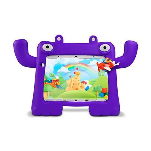 TABLET VORAGO PAD-8-KIDS 8 PULGADAS ANDROID 13 QUADCORE 4GB 64GB IPS 2MP 5MP WIFI BT GMS FUNDA MORADA