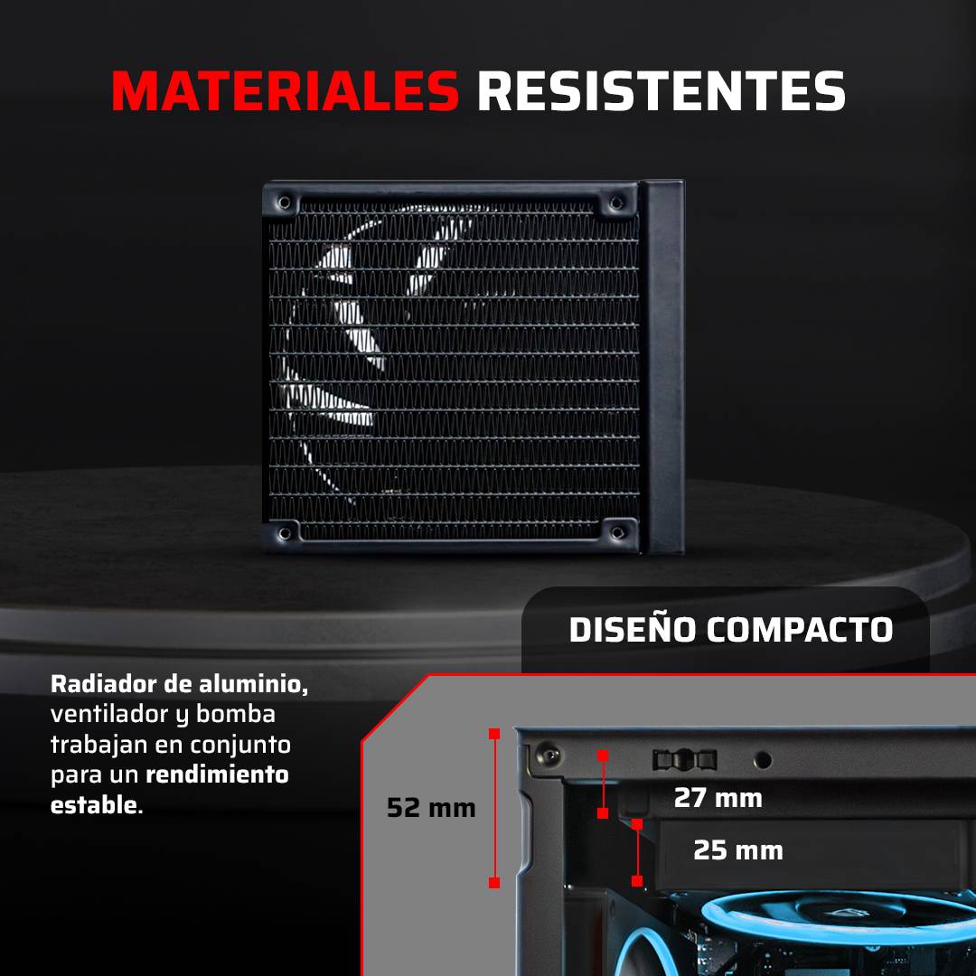 ENFRIAMIENTO LIQUIDO BAMLAM RUSH CRYO PRISM 120 BLACK SISTEMA DE ENFRIAMIENTO DE AIRE