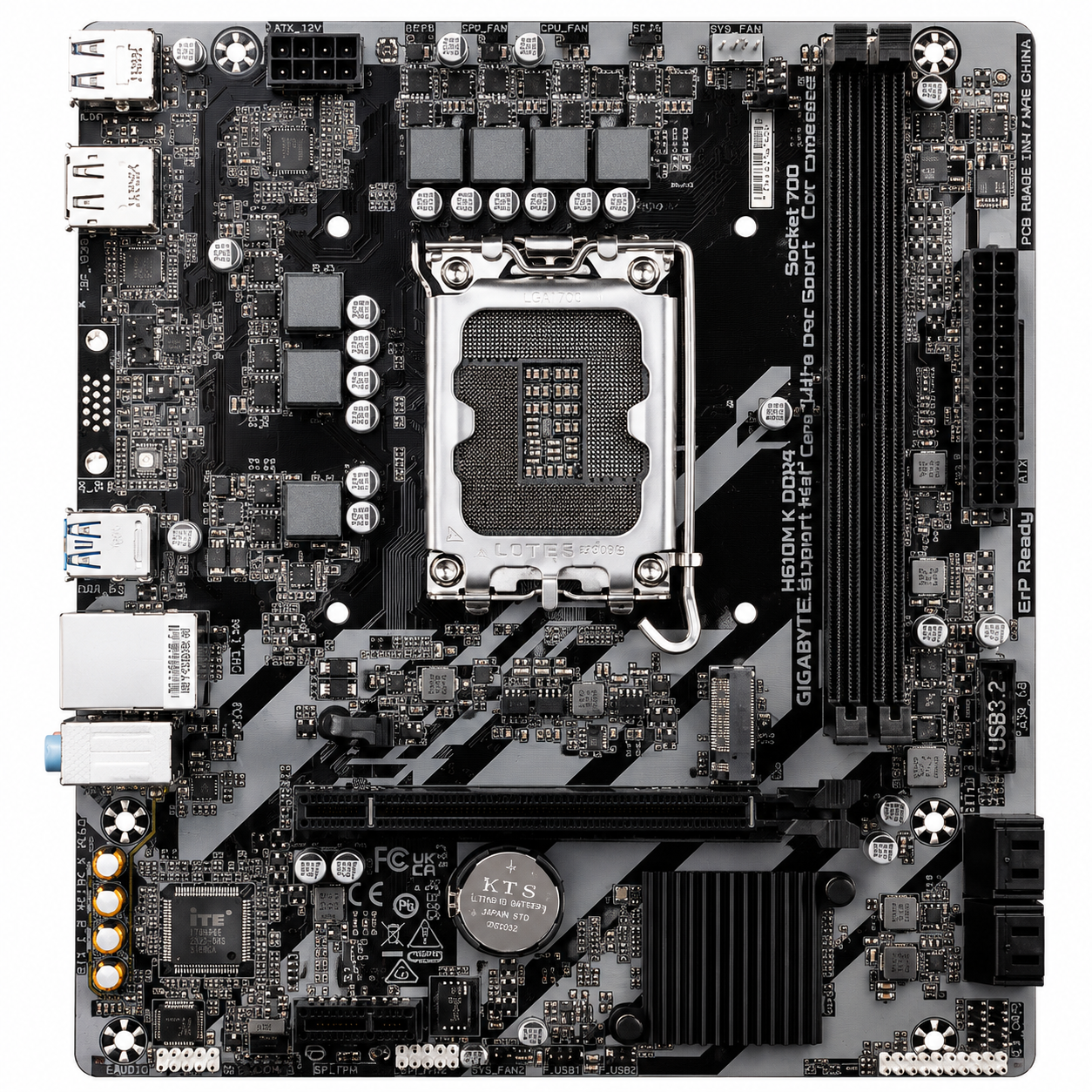TARJETA MADRE GIGABYTE ATX H810M K GEN5, DDR5, S-1851, 128 GB, PARA INTEL