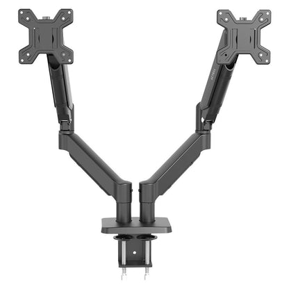 SOPORTE DOBLE MONITOR F590 MOTION SM727  ACTECK SOPORTE ARTICULADO PARA DOBLE MONITOR CON C-CLAMP