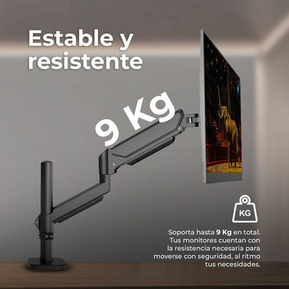 SOPORTE PARA MONITOR ENFORCE MOTION SM718  ACTECK SOPORTE ARTICULADO PARA MONITOR CON ALTURA AJUSTABLE CON C-CLAMP