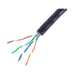 SAXXON OUTP5ECCAEXT - CABLE UTP CCA / CATEGORIA 5E / COLOR NEGRO / EXTERIOR / 305 MTS / 4 PARES / DOBLE FORRO/