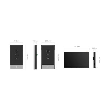 VIDEOPORTERO EZVIZ HP7, NEGRO, H.265 / H.264, 7 PULGADAS, 2048 X 1296 PIXELES