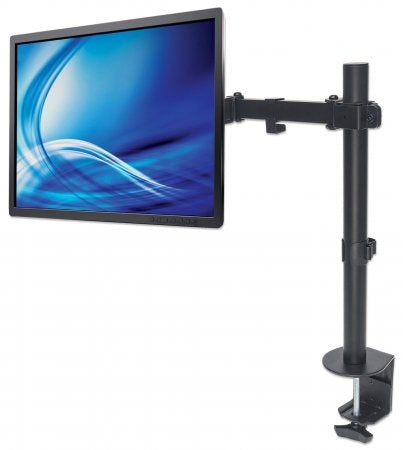 461542 SOPORTE DE ESCRITORIO PARA MONITOR SOPORTA MONITORES DE 13 A 32 PULGADAS, HASTA 8 KG, MOVIMIENTO DE BRAZOS DE DOBLE ARTICULACIÓN, NEGRO