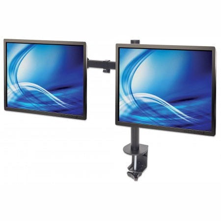 461528 SOPORTE UNIVERSAL PARA 2 MONITORES CON BRAZOS DE DOBLE ARTICULACIÓN, SOPORTA MONITORES DE 13