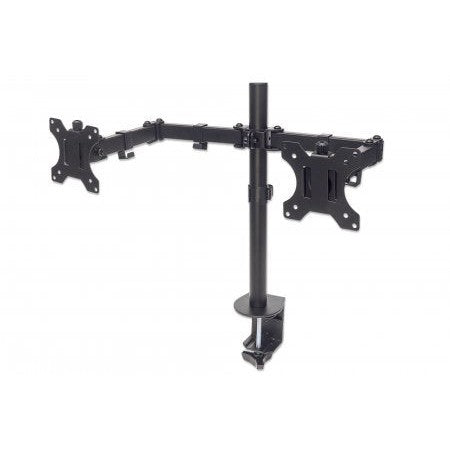 461528 SOPORTE UNIVERSAL PARA 2 MONITORES CON BRAZOS DE DOBLE ARTICULACIÓN, SOPORTA MONITORES DE 13