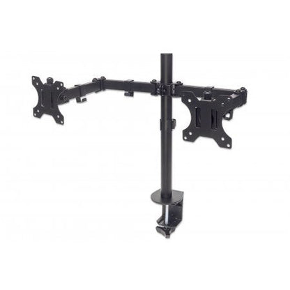 461528 SOPORTE UNIVERSAL PARA 2 MONITORES CON BRAZOS DE DOBLE ARTICULACIÓN, SOPORTA MONITORES DE 13