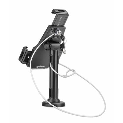 462112 SOPORTE CON SEGURO ANTIRROBO PARA TABLETAS DE 7.9 A 10.5 PULGADAS, ROTACIÓN DE 360°, INCLINACIÓN +/- 70°, GIRO DE 330°, CANDADO CON DOS LLAVES, NEGR