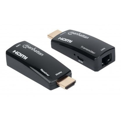207539 KIT EXTENSOR COMPACTO DE HDMI SOBRE ETHERNET. EXTIENDE UNA SEÑAL HDMI HASTA 60 M USANDO UN CABLE ETHERNET CAT6