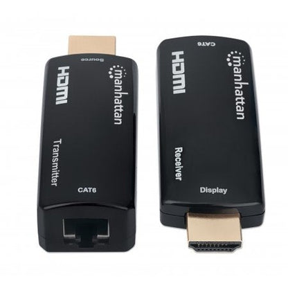 207539 KIT EXTENSOR COMPACTO DE HDMI SOBRE ETHERNET. EXTIENDE UNA SEÑAL HDMI HASTA 60 M USANDO UN CABLE ETHERNET CAT6