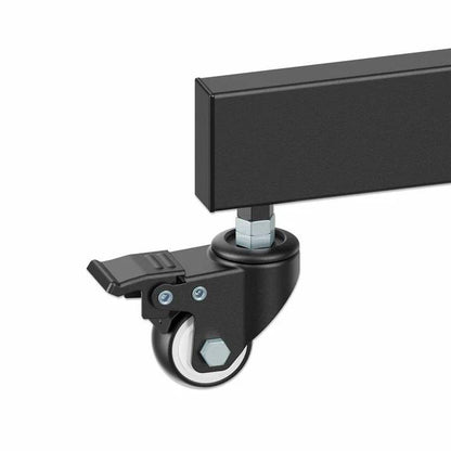 SOPORTE TV TIPO CARRO, 37 A 70, HASTA 70 KG (154 LB), INCLINACIÓN DE -10 A 5°, REPISAS PARA CÁMARA Y AV, RUEDAS CON FRENOS Y PVC, MANHATTAN 462716