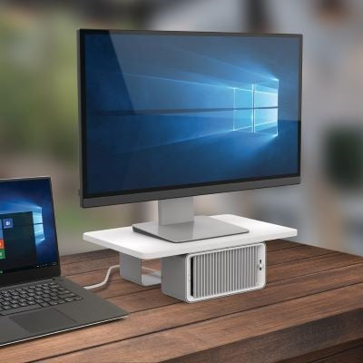 SOPORTE DE MONITOR KENSINGTON K55855WW COOLVIEW CON VENTILADOR DE ESCRITORIO