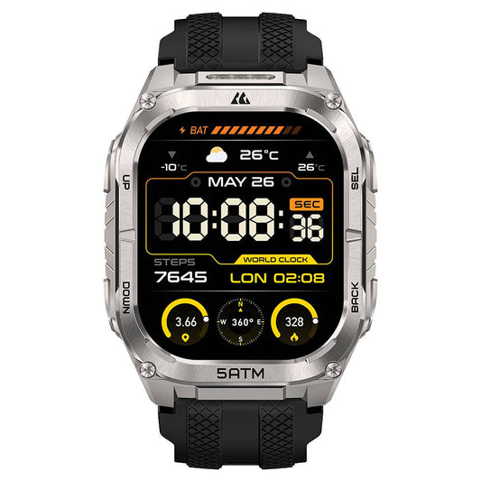 SMARTWATCH KOSPET KOSPET TANK M4C TMKO-007, NEGRO, 10 DÍAS, RESISTENTE AL AGUA
