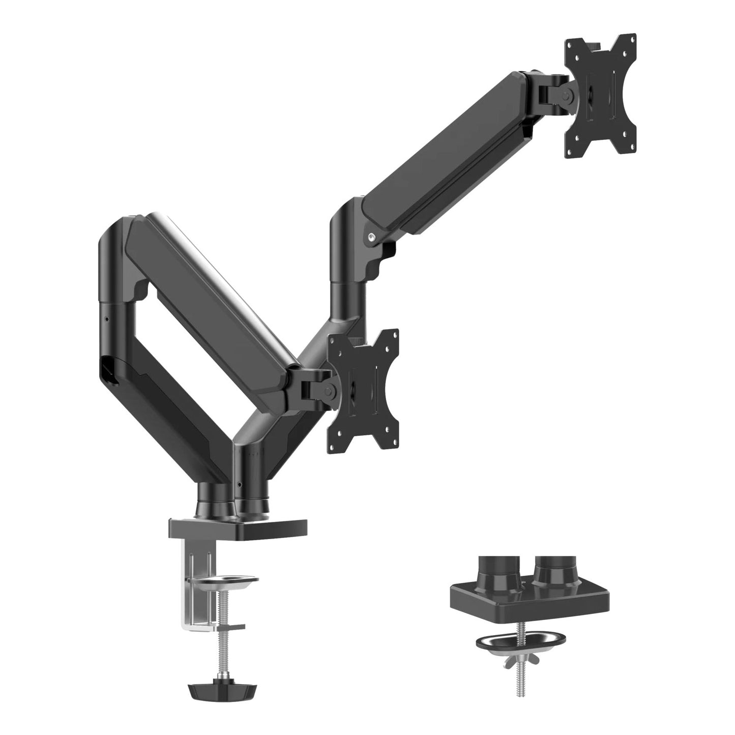 BRAZO ARTICULADOR PARA DOS MONITORES NACEB (NA-0214), BRAZO ARTICULADOR PARA DOS MONITORES NA-0214 NEGRO DSA2102