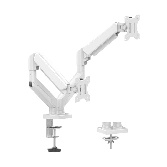 BRAZO ARTICULADOR PARA DOS MONITORES NACEB (NAA-0215), BRAZO ARTICULADOR PARA DOS MONITORES NA-0215 BLANCO DSA2102