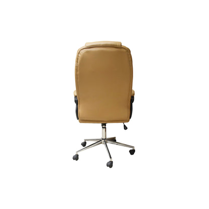 SILLA EJECUTIVA NACEB TECHNOLOGY CAFE NA-0930C, EJECUTIVA, ASIENTO ACOLCHADO, CAFÉ, VINIPIEL