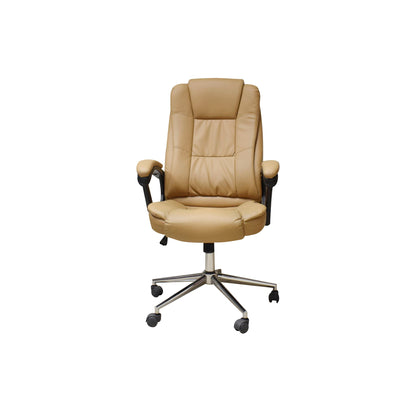SILLA EJECUTIVA NACEB TECHNOLOGY CAFE NA-0930C, EJECUTIVA, ASIENTO ACOLCHADO, CAFÉ, VINIPIEL