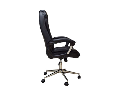 SILLA EJECUTIVA NACEB TECHNOLOGY NEGRO NA-0930N, EJECUTIVA, ASIENTO ACOLCHADO, NEGRO, VINIPIEL