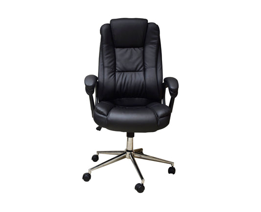 SILLA EJECUTIVA NACEB TECHNOLOGY NEGRO NA-0930N, EJECUTIVA, ASIENTO ACOLCHADO, NEGRO, VINIPIEL