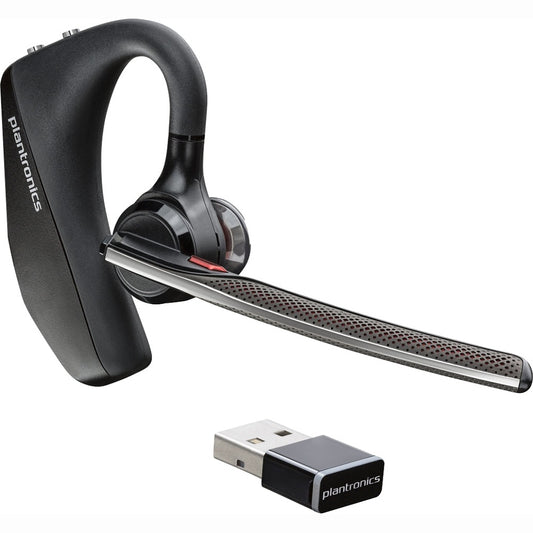 POLY VOYAGER 5200 UC, BLUETOOTH PARA MOVILES Y COMPUTADORAS, INCLUYE ESTUCHE DE CARGA Y ADAPTADOR BLUETOOTH