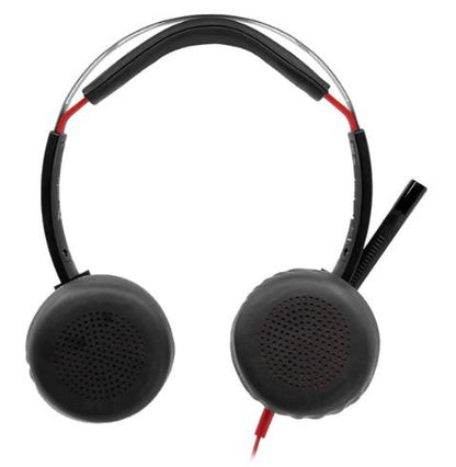 HP POLY BLACKWIRE 5220, ALAMBRICOS, USB-C CON ADAPTADOR USB-C/A, CONECTOR 3.5 MM, BINAURAL