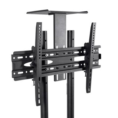SOPORTE DE PISO, MÓVIL, PARA PANTALLA BROBOTIX 963050, 50 KG, ACERO LAMINADO EN FRÍO, 32 PULGADAS, 70 PULGADAS, PANTALLAS