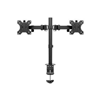 SOPORTE PARA MONITOR LCD, DE 2 BRAZOS, DE 13 A 32 PULGADAS, P/MONTAJE ESCRITORIO, RESISTENCIA 8 KG C/U, BROBOTIX 963210