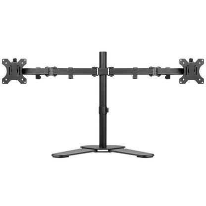 SOPORTE PARA MONITOR LCD, DE 2 BRAZOS, DE 13 A 32 PULGADAS, SOBRE ESCRITORIO, RESISTENCIA 8 KG C/U, BROBOTIX 963203