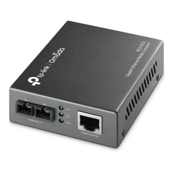CONVERTIDOR MULTIMEDIA DE MODO INDIVIDUAL GIGABIT TP-LINK MC210CS PARA AMPLIAR LA DISTANCIA DE FIBRA HASTA 15KM