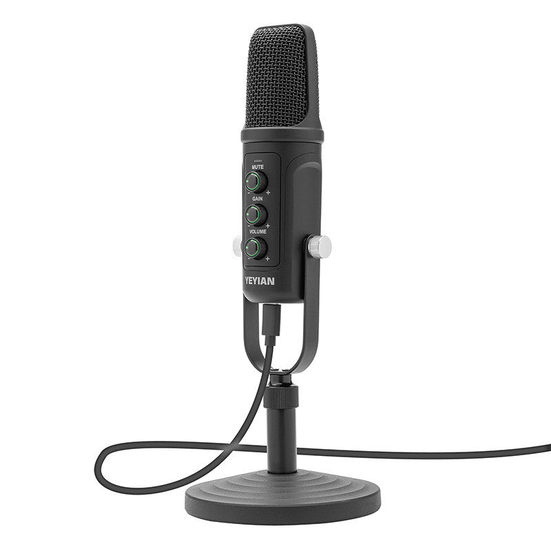 YEYIAN MICROFONO CONDENSADOR KIT STREAMING AGILE NL, BLACK, BRAZO DE TIJERA, SOPORTE  U, MONT ANTICHOQUE, FILTRO, MONT EN MESA USB B-USB A YSA-UCHQ-01
