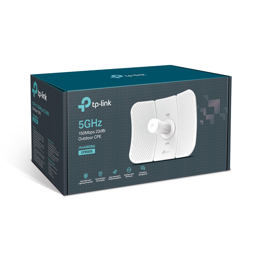 ACCESS POINT N150 5GHZ 150MBPS 23DBI PHAROS TP-LINK CPE605 PARA EXTERIORES
