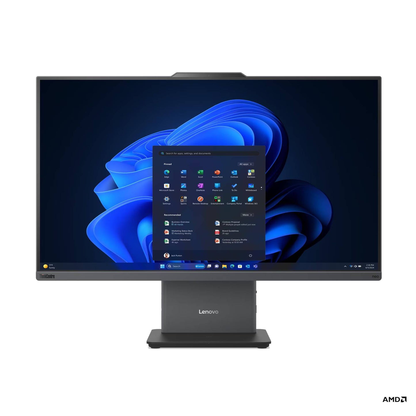 ALL IN ONE NEO 55A 24 G6, 23.8 PULGADAS FHD  (1920X1080) AMD RYZEN 7 250, 16GB SODIMM DDR5-5600, 1TB SSD M.2, WINDOWS 11 PRO, GARANTIA 1 AÑO EN SITIO