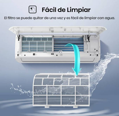 MINISPLIT HISENSE 2 TONELADAS ACR242KG 230V ESTANDAR. SOLO FRIO. COLOR BLANCO.