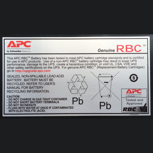 BATERÍA DE REEMPLAZO APC APCRBC123, NEGRO, SEALED LEAD ACID (VRLA)