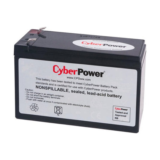 BATERÍA DE REEMPLAZO CYBERPOWER RB1290, NEGRO, 12 V, 9 AH