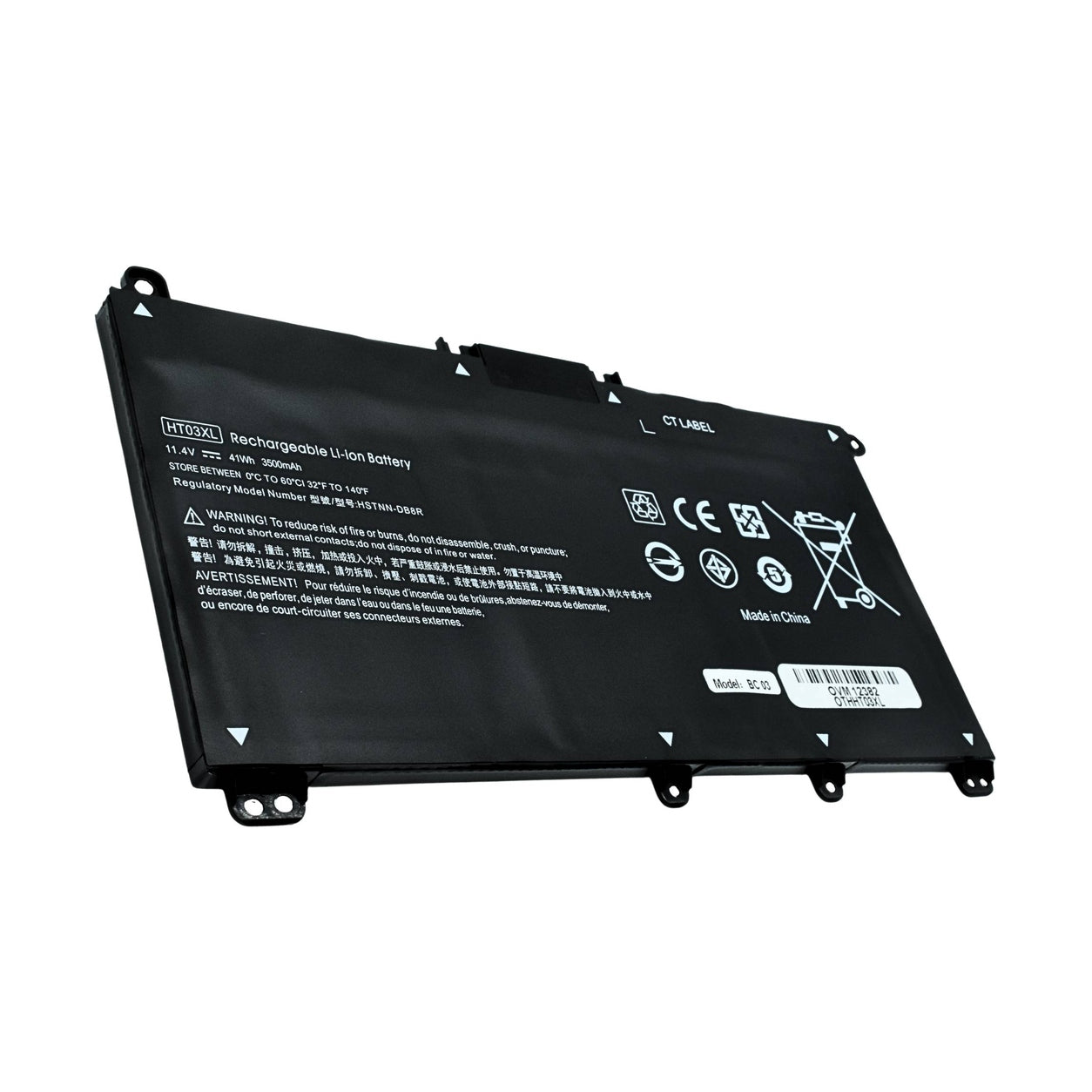 BATERIA PARA LAPTOP OTHHT03XL OVALTECH POLIMERO 11.55V 41.9WH/3630MAH PARA HP 14-CE 14-CF 14-CM 14-CK 14-DF 14-MA 15-DA 15-CS 15-DB HP 240 245 250