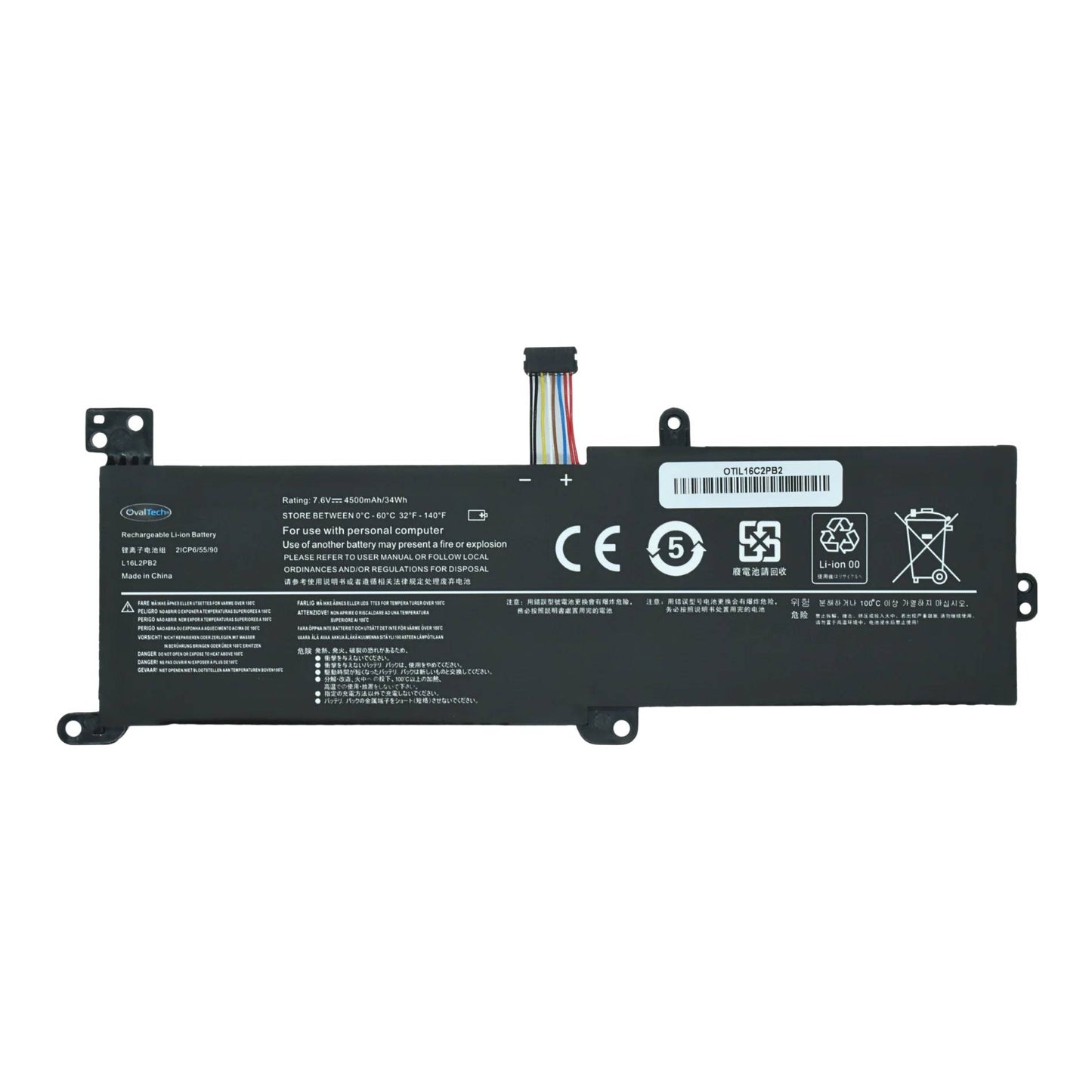 OTIL16C2PB2 BATERIA INTERNA (P) 7.4V PARA LENOVO IDEAPAD 320-15IAP 320-15IKB 320-17IKB IDEAPAD S145-14API S145-14IWL L16C2PB2