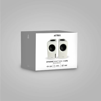 BOCINAS BLUETOOTH DYNAMIC EXACT MINI BS475 ADVANCE SERIES, SONIDO ESTÉREO 2.0,POTENCIA 10W RMS, CONEXIONES: BLUETOOTH 5.3V, AUXILIAR, ADAPTADOR DE CORRIENT