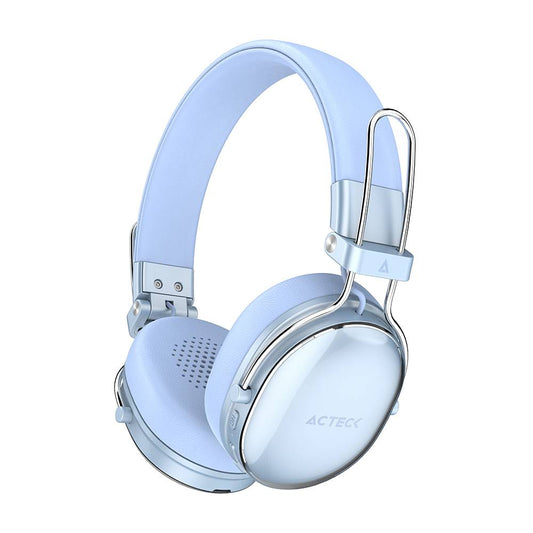 AUDÍFONOS INALÁMBRICOS BLUETOOTH LUXE CHIC HP710 ACTECK ELITE SERIES DURACIÓN DE BATERÍA HASTA 30H, COLOR AZUL. AC-940917