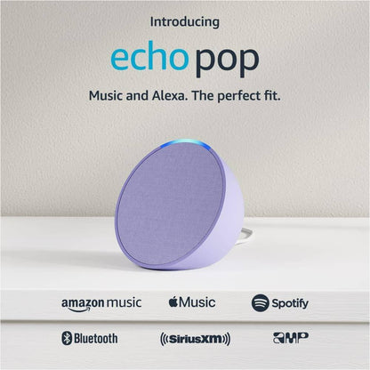 AMAZON ECHO POP CON ASISTENTE VIRTUAL ALEXA LAVENDER BLOOM