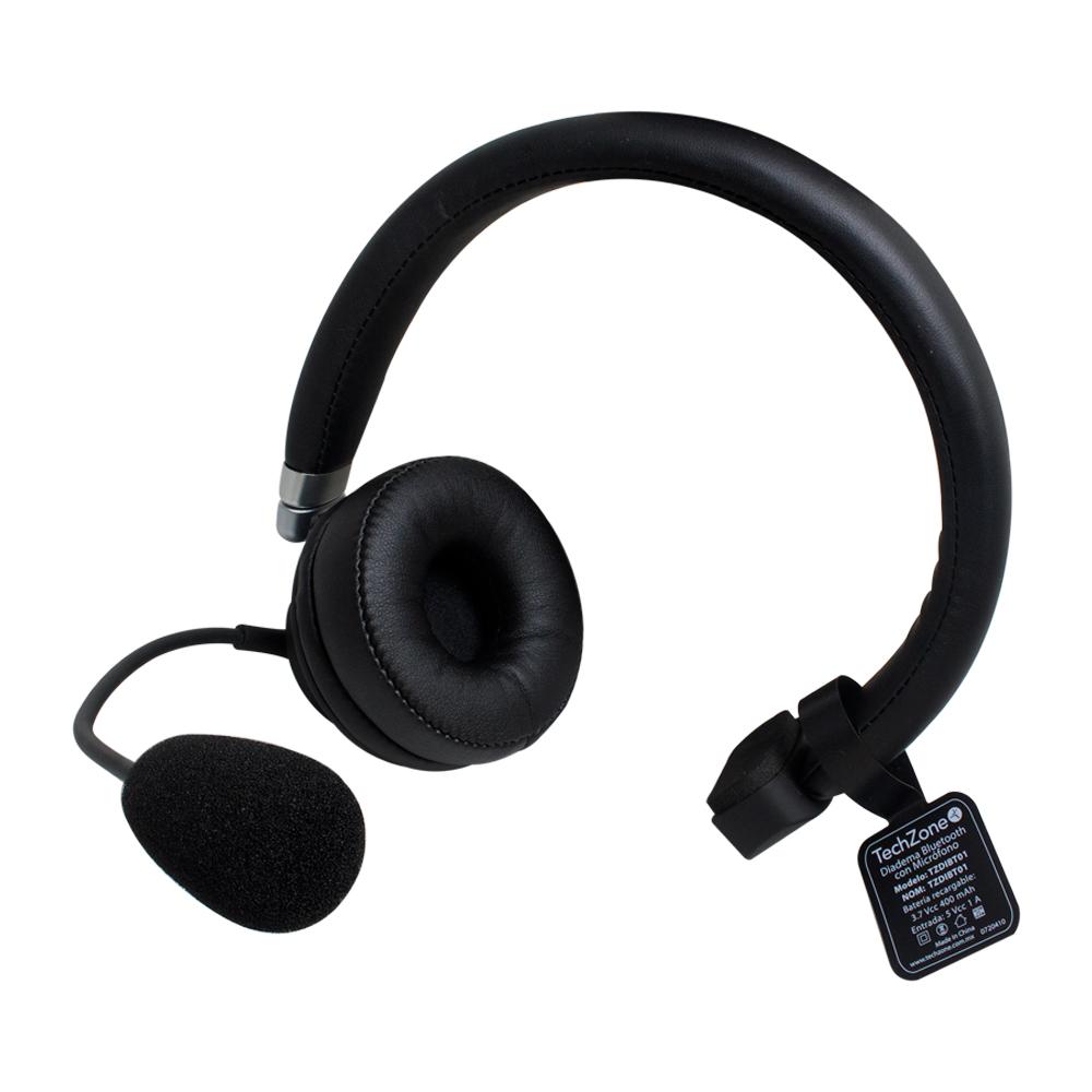 DIADEMA DIN THREE TECHZONE, INALÁMBRICA BT CON MICRÓFONO INTEGRADO, 1 AÑO DE GARANTÍA.