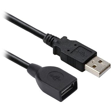 CABLE USB V2.0  BROBOTIX 150156, USB TIPO A MACHO, USB TIPO A HEMBRA, MACHO/HEMBRA, 20 M, NEGRO