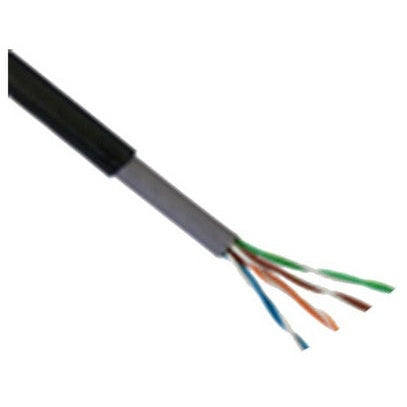 SAXXON OUTPCAT5ECOPEXT - BOBINA DE CABLE UTP CAT5E 100% COBRE/ 305 METROS/ EXTERIOR CON DOBLE FORRO/ COLOR NEGRO/ IDEAL PARA CABLEADO DE REDES