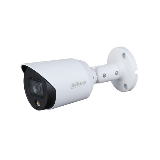 DAHUA HAC-HFW1239TN-A-LED-0360B  - CAMARA BALA FULL COLOR DE 2 MEGAPIXELES/ 1080P/ MICROFONO/3.6MM/ METALICA/ WDR REAL DE 130 DB/ LEDS PARA 20 MTS/ IP67