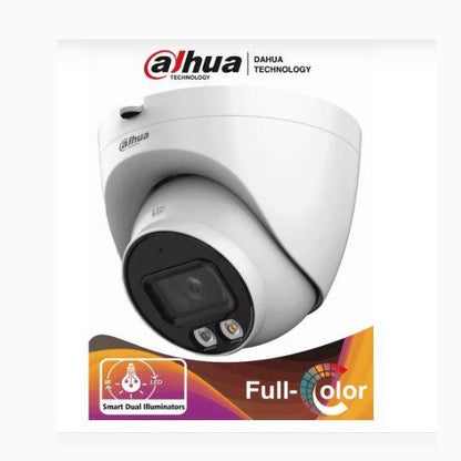 DAHUA IPC-HDW2449T-S-IL - CAMARA DOMO IP DE 4 MP/ DUAL INTELIGENTE+FULL COLOR/ WIZS/ 2.8MM/ 95°/ MICROFONO/30 MTS/METÁLICA/RANURA MICROSD/WDR/POE
