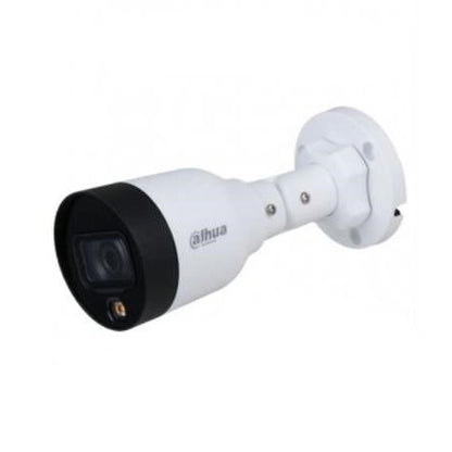 CÁMARA DAHUA IPC-HFW1239S1-LED-S4 - CÁMARA IP BULLET FULL COLOR 2 MEGAPÍXELES, LENTE DE 2.8MM, LUZ BLANCA DE 15 MTS, H.265, IP67, POE, DWDR