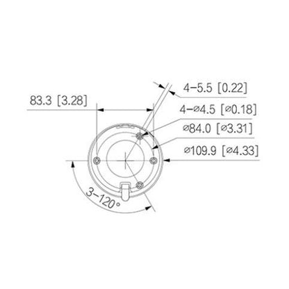 DAHUA DH-IPC-T1E40 - CAMARA IP DOMO DE 4 MEGAPIXELES/ LENTE DE 2.8 MM/ 93 GRADOS DE APERTURA/ H.265+/ WDR REAL DE 120 DB/ IR DE 30 METROS/ IP67/ POE