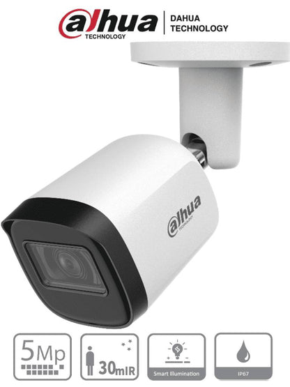 CÁMARA ANALOGA BALA 5MP HAC-B2A51N-U-28-S2 CÁMARA BULLET DE 5 MP CON LENTE DE 2.8 MM