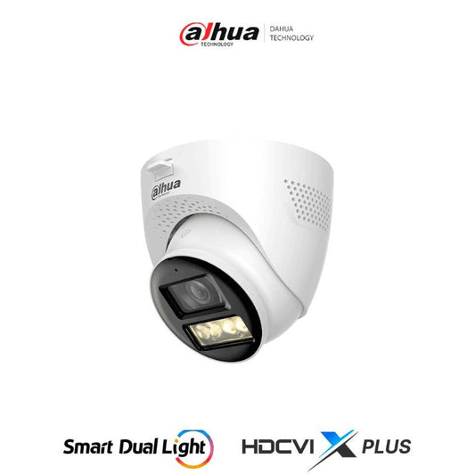 CÁMARA DAHUA  HAC-HDW1200TQ-IL-T, CÁMARA DOMO DE 2 MEGAPÍXELES, HDCVI XPLUS, ILUMINADOR DUAL INTELIGENTE, AUDIO BIDIRECCIONAL, APERTURA DE 111°, ILUMINACIÓ