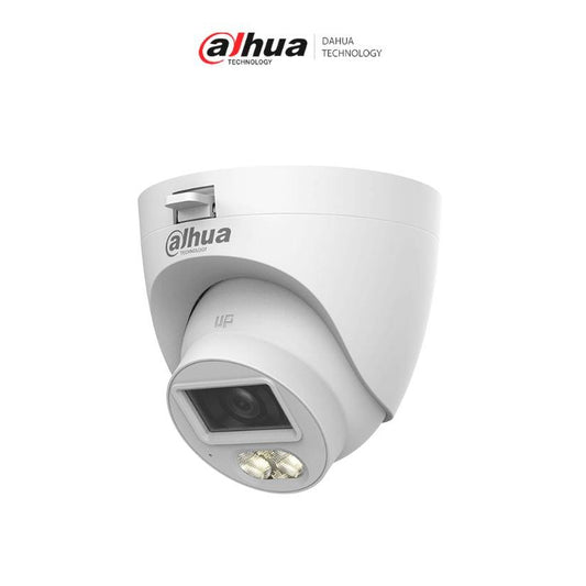 CÁMARA DAHUA HDW1500CLQN-IL-A-S3-DIP, CÁMARA DOMO DE 5 MP, ILUMINACIÓN DUAL + FULL COLOR, LENTE DE 2.8MM, 106°, 30 MTS DE IR, MICRÓFONO INTEGRADO, IP67